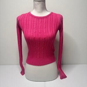 Knitted Faded Glory Size Small True To Size Full Length Pink Y2K Top